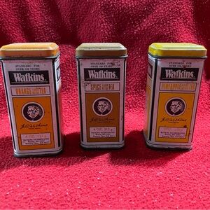 Watkins Vintage Spice Tins Set